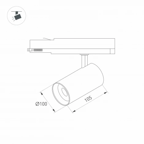 Трековый светильник Arlight LGD-NIKA 031172 (LED, 220V, круглые)