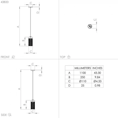 Подвесной светильник Eglo Kilnsdale 43833 (220V, на проводе, круглые)