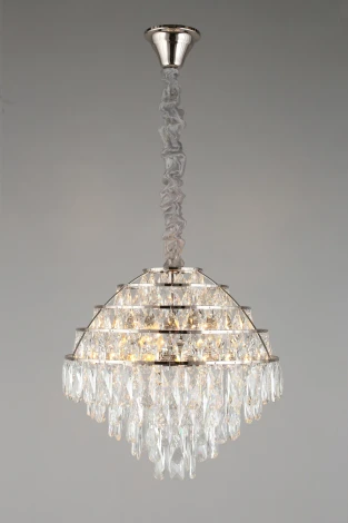 Подвесная люстра Aployt Wanda APL.735.03.06 (220V, хрусталь, на цепи, круглые)