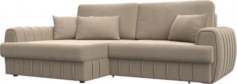 Диван угловой Лига-057 НПБ угол левый Лига Диванов (Велюр) арт.129268L