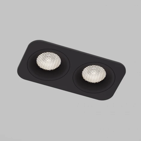 Светильник встраиваемый светодиодный IP44 Elektrostandard Tetro 15277/LED 20W 4000K черный IP44