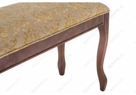 Банкетка Woodville Валентино орех / бежевый 318610