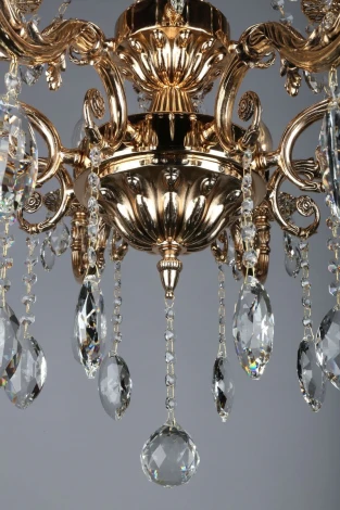 Подвесная люстра Omnilux Aosta OML-78903-12 (220V, на цепи, подсвечник, свеча)