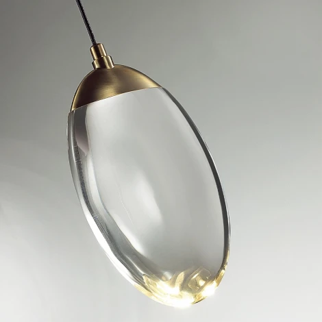 Подвесной светильник светодиодный Odeon Light Loop 7159/3L бронза/хрусталь/металл IP20 LED 3W 400Лм 3000K 220V (на проводе)