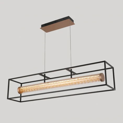 Подвесной светильник iLedex Look 4737-90 MBK+SGD (220V, пульт управления, на проводе)