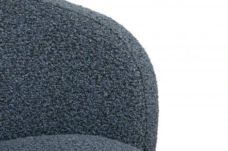 Кресло Napoli вращающееся, букле т.серое Orso Mare 76*76*76см Garda Decor