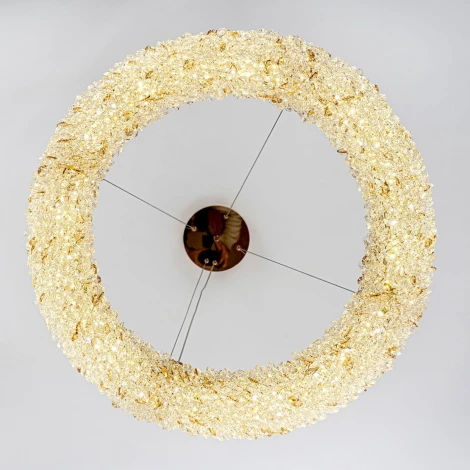 Подвесной светильник светодиодный хрустальный с регулировкой цветовой температуры Modelux MODESTYLE MS.6000.600 GD