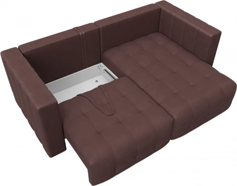 Диван угловой Лига-052 НПБ угол универсальный Лига Диванов (Замша) арт.128814