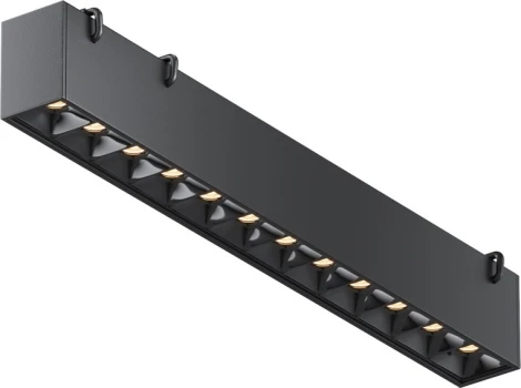 Трековый светильник ременной Downlight Maytoni Points Parity TR128B-12W3K-M-B 3000K 12Вт черный (48V)