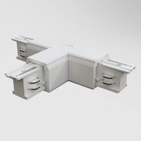 Коннектор Т-образный левый Trinity белый (трехфазный) Maytoni Technical TRA005CT-31W-L (220V)