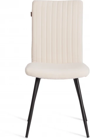 Стул обеденный Monte Carlo Tetchair (Флок/Молочный,Черный) арт.24793