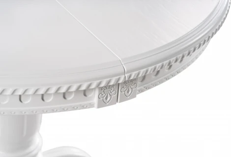 Кухонный стол Долерит Woodville (Массив бука,Шпон/Белый) арт.615223