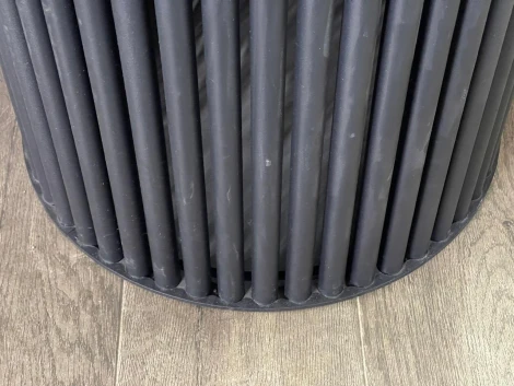 Стол DikLine AKR120 Керамика глянец Ostra Bianco/подстолье черное/опоры черные (2 уп.) арт.00-00075272