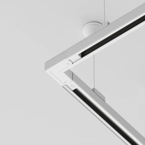 Коннектор угловой внешний Trinity белый (трехфазный) Maytoni Technical TRA005CL-31W-L (220V)