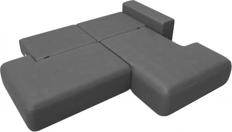 Диван угловой Лига-036 НПБ Модерн правый угол Лига Диванов (Замша) арт.127781