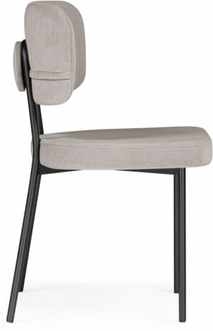 Обеденный стул Вакао Woodville (Металл,Ткань/Латте,Черный) арт.615183