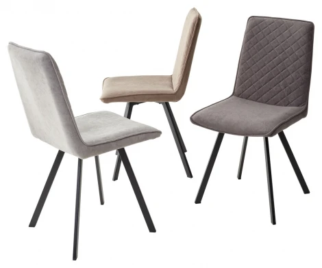 Стул PAINT, цвет B28 Темно-серый, велюр / черный каркас