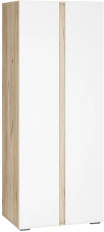 Шкаф Алетра ШК-800 (Алетра ШК-800 дуб крафт серый / глянец белый) Woodville арт.580876