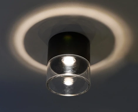 Потолочный светодиодный светильник Italline IT014-0201 black (220V, круглые)