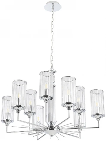 Подвесная люстра Crystal Lux GLORIA SP9 CHROME (220V, на цепи)