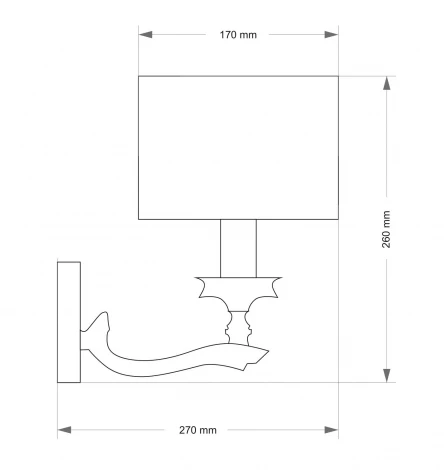 Бра Tivoli TIV-K-1(P) (220V)