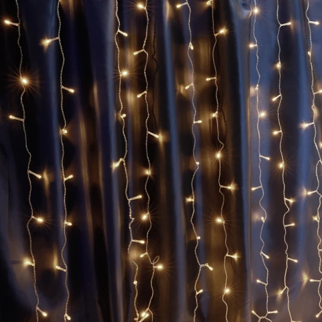 Светодиодная гирлянда Feron 41626 CL24 занавес, статичная, 3*3м + 3м 2700K c питанием от сети