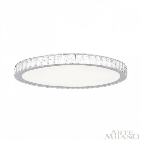 Потолочный светильник круглый Arte Milano 310122/D600 NI (регулировка яркости, LED, 220V, пульт управления, круглые)