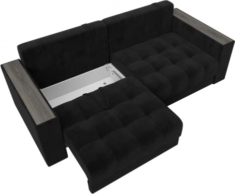 Диван прямой с декором Лига-049 НПБ Лига Диванов (Велюр) арт.128392