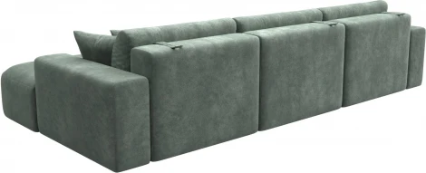 Диван угловой Лига-036 НПБ Классик Лонг правый угол Лига Диванов (Велюр) арт.127786