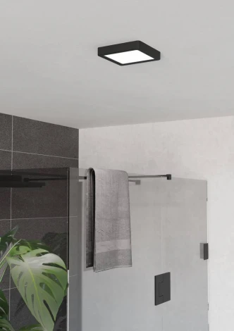 Настенно-потолочный светильник с регулировкой цветовой температуры Eglo Fueva 6 901328 7W(LED) 2700K, 4000K, 6500K, пластик, черный, белый