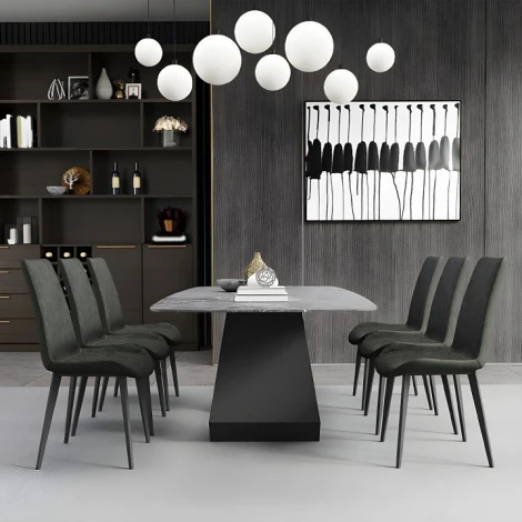 Стол обеденный Echo Haven Hesby (Металл/Серый) арт.HSBI_HTD0060_grey