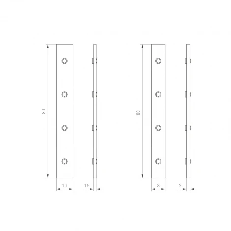 Комплект коннекторов MAG-CON-2540-UP-SIDE (BK) (Arlight, Металл) 034910
