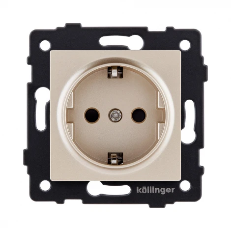 Розетка штепсельная SCHUKO 16A/250 В золотой Kollinger REA-002GD для Aspekt, Eleganz, Reflex