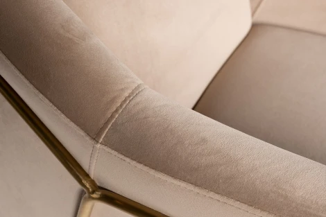 Кресло Garda Decor 46AS-AR2976-BG (Золото/Бежевый)