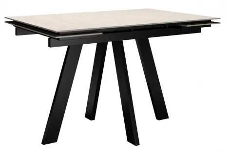 Стол DikLine DM110M Хромикс белый/опоры черные 00-00084251