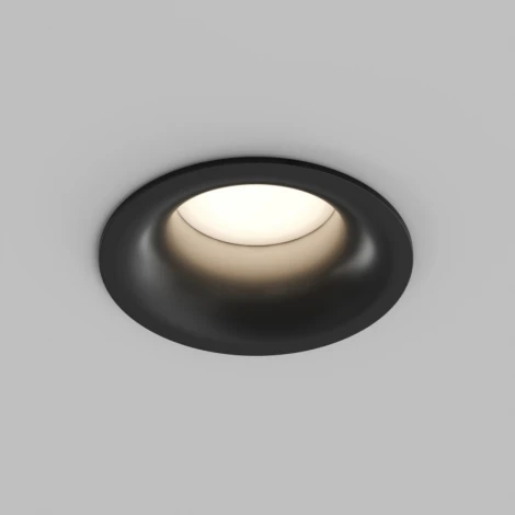 Точечный встраиваемый влагозащищенный светильник круглый IP65 Denkirs Kibek DK3124-BK