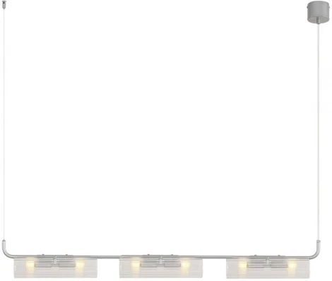 Подвесной светильник Lumion Toronto 8258/6 серебро/прозрачный, металл/стекло G9 6*20W 220V (на тросе)