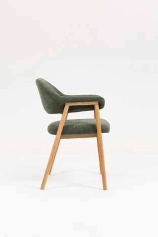 Стул обеденный Tavu с деревянными ножками зеленый Stool Group арт.УТ000041726