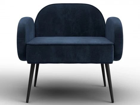 Кресло Лига-086 (Фанера/Металл/Велюр/Синий) Лига Диванов 132438
