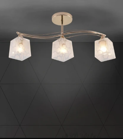 Потолочная люстра на штанге Seven Fires Fabo SF3376/3C-FGD-WT