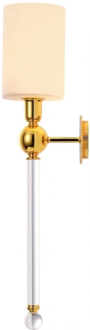 Бра Crystal Lux Mirabella AP1 GOLD/WHITE (220V, круглые)