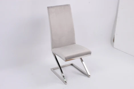 Стул обеденный Палермо MC799-GR-3, 60х46х105 см, серый/глянцевое серебро IST-CASA