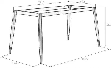 Подстолье обеденное DOBRIN LESTER
