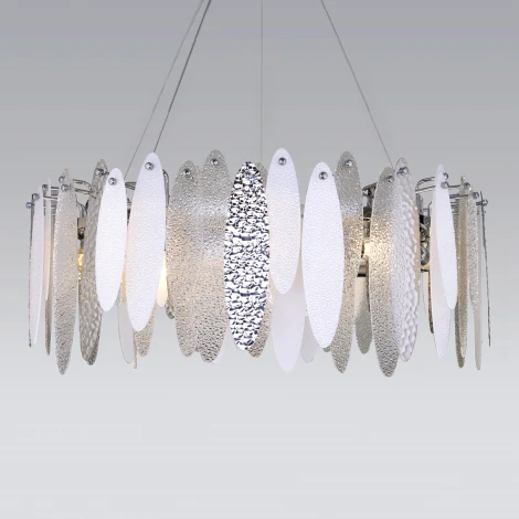 Подвесная люстра Wi-Fi Bogate's Canaria 324/10 (220V, управление смартфоном, голосовое управление, умный дом - Minimir Home, Алиса, Маруся, Салют, на тросе, круглые)