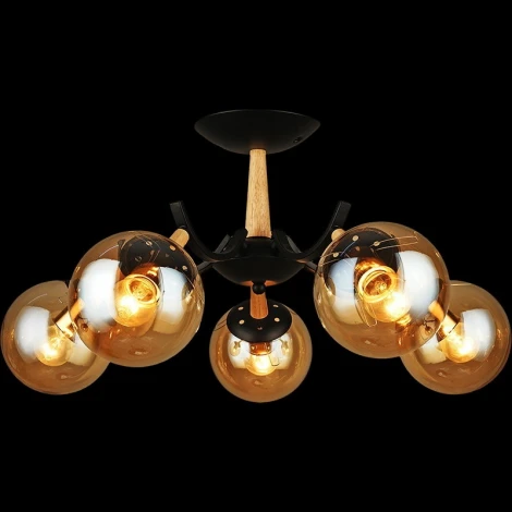 Потолочная люстра на штанге Reluce 04512-0.3-05 (220V, шар)