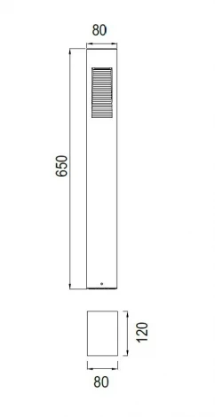 Наземный светильник светодиодный Oasis Light BRISBANE LED W2160С-650-3К Bl (220V, IP54)
