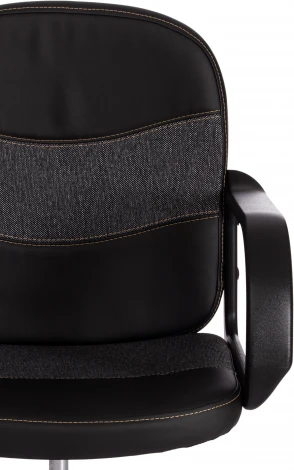 Кресло BAGGI PA кож/зам/ткань, черный/серый, 36-6/ 207 Tetchair 19509