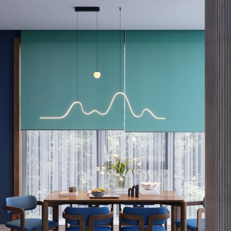 Подвесной светильник Odeon Light Moonlight 7181/37L черный/алебастр/металл IP20 LED 37W 2600Лм 3000K 120° 220V