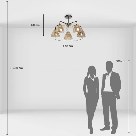 Потолочная люстра на штанге De City Альфа 324017905 (220V)