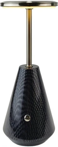 Настольная лампа c зарядкой от USB L'Arte Luce Sandero L64631.09 ripper+nickel (LED, диммер, круглые)